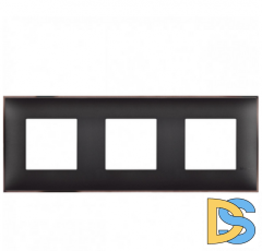 Рамка 3-я Черный/Никель Btichino Classia