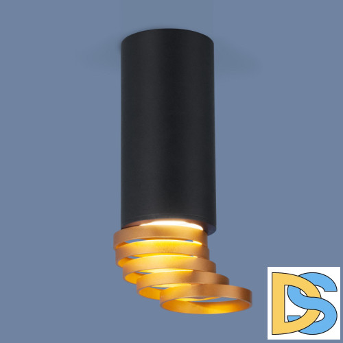 Накладной светильник Elektrostandard DLN102 GU10 черный/золото