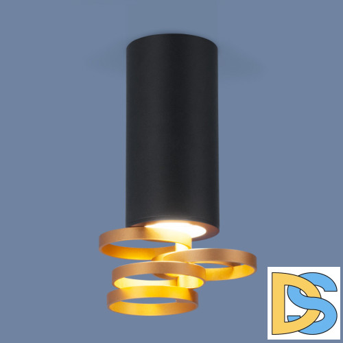 Накладной светильник Elektrostandard DLN102 GU10 черный/золото