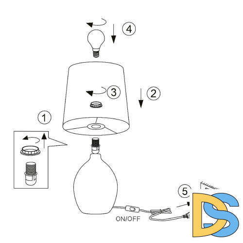 Настольная лампа Rivoli Chimera 7072-503 Б0057275
