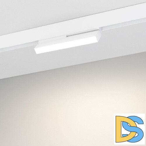 Трековый магнитный светильник Arlight MAG-ORIENT-FLAT-FOLD-S230-12W Warm3000 (WH, 80 deg, 48V DALI) 035858(1)