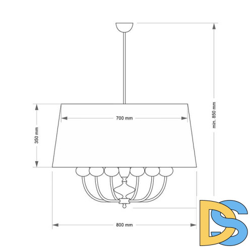 Подвесная люстра Kutek Mood Narni NAR-ZW-6 (BC)