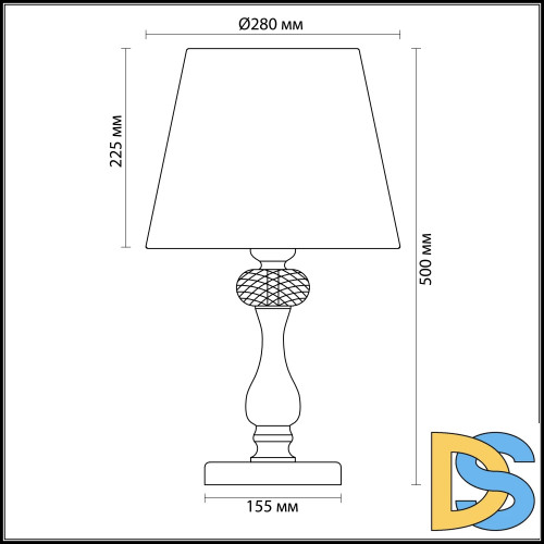 Настольная лампа Odeon Light Gaellori 3393/1T