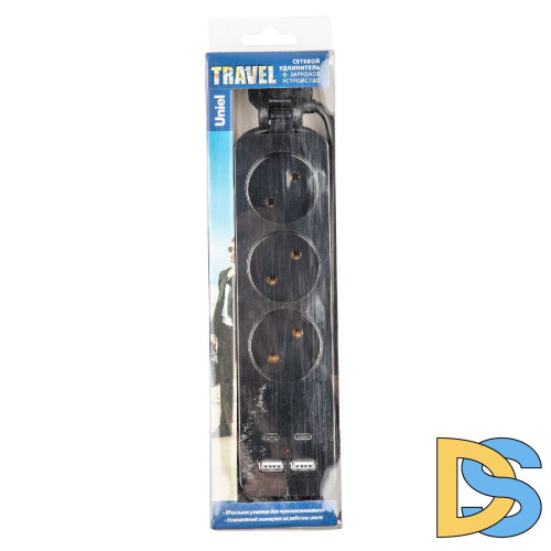 Удлинитель Uniel S-CT3-1,8UC BLACK UL-00011139