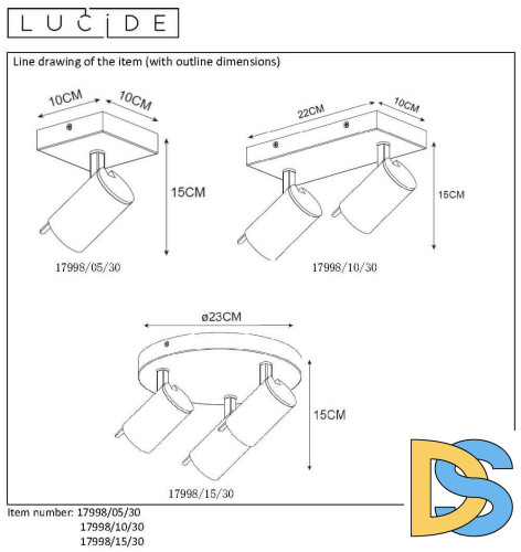 Спот Lucide GRONY 17998/05/30