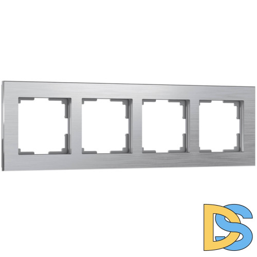 Рамка на 4 поста Werkel Aluminium алюминий W0041706 4690389158070