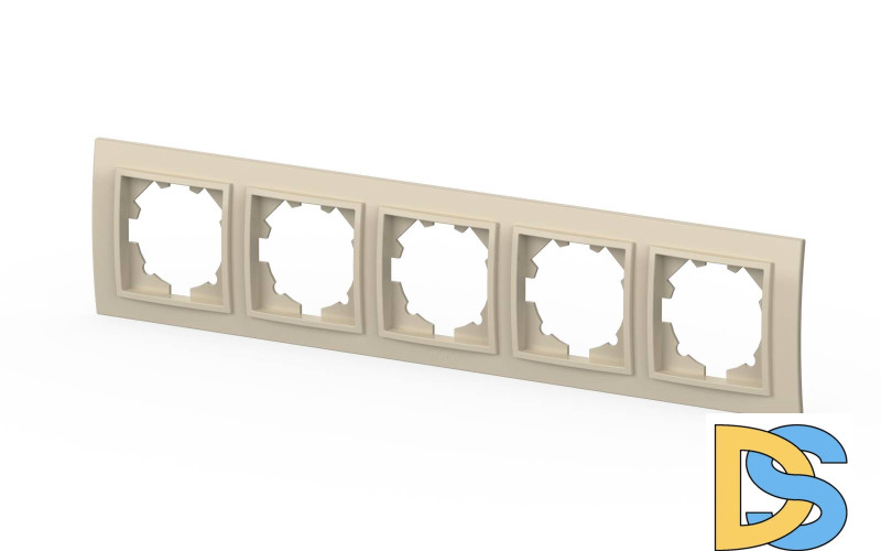 Рамка пятиместная ELBI Zena 500-010300-250