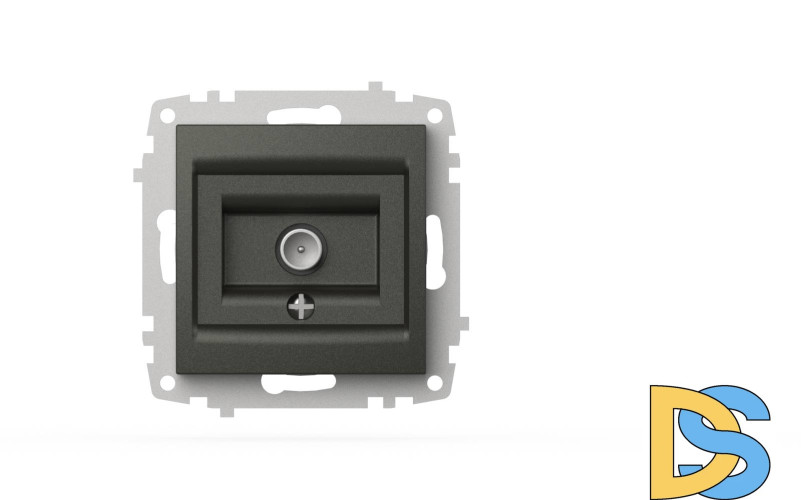 Розетка для TV с экраном (концевая) ELBI Zena Vega 609-011100-273