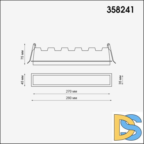 Встраиваемый светодиодный светильник Novotech Hielo 358241
