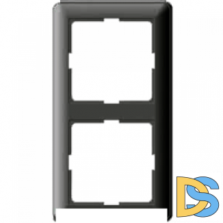 Рамка 2-ая (двойная), Черный бархат, серия Wessen 59, Schneider Electric