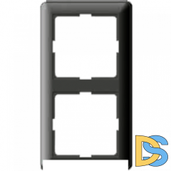 Рамка 2-ая (двойная), Черный бархат, серия Wessen 59, Schneider Electric