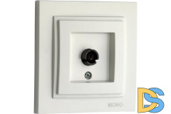 Розетка TV проходная Mono Electric Despina жемчуг 102-252505-137