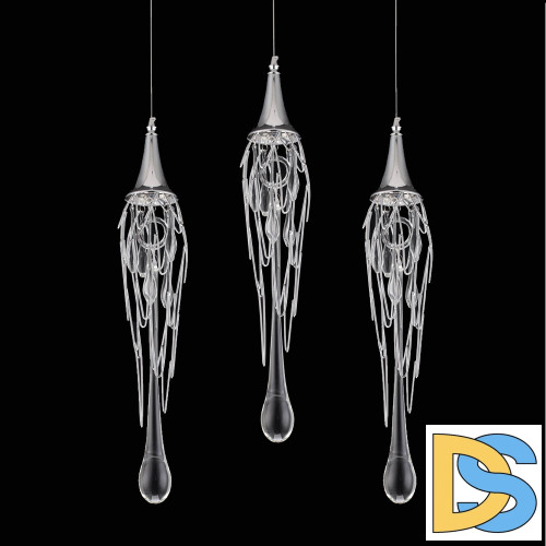 Подвесной светильник Delight Collection Goddess Tears P68009L-3 chrome