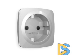 Лицевая панель для розетки с/з со шторками Ambrella Volt Omega OP4070