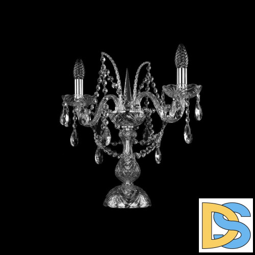 Настольная лампа Bohemia Ivele Crystal 1411L/2/141-39 Ni