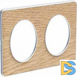 Рамка 2-ая (двойная), Дерево Ольха, серия Odace, Schneider Electric