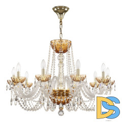 Подвесная люстра Bohemia Ivele Crystal 5402/10/300 G Amber/M-1H
