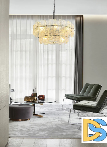 Подвесная люстра Delight Collection BRCH9161WG nickel