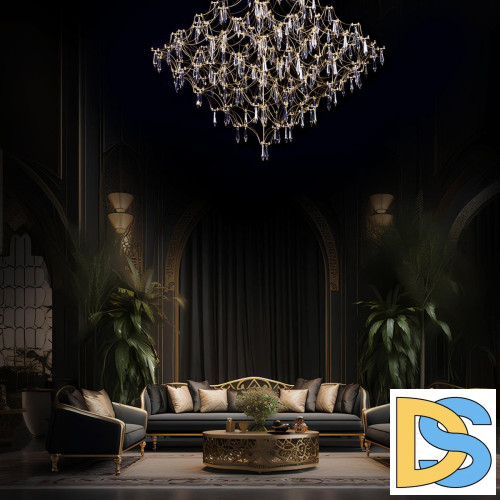 Подвесная люстра Loft IT Mira 10259/800 Gold Asfour