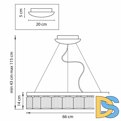 Подвесная светодиодная люстра Lightstar Nibbler 812186