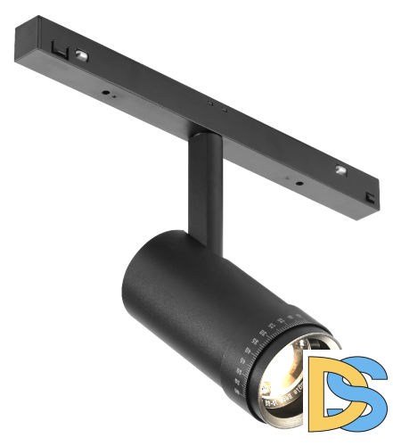 Трековый магнитный светильник iLedex Vision ZOOM 4822-020-D47-10W-10/60DG-4000K-BK