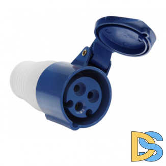 Силовая переносная розетка 2Р+РЕ 16A 220В IP44