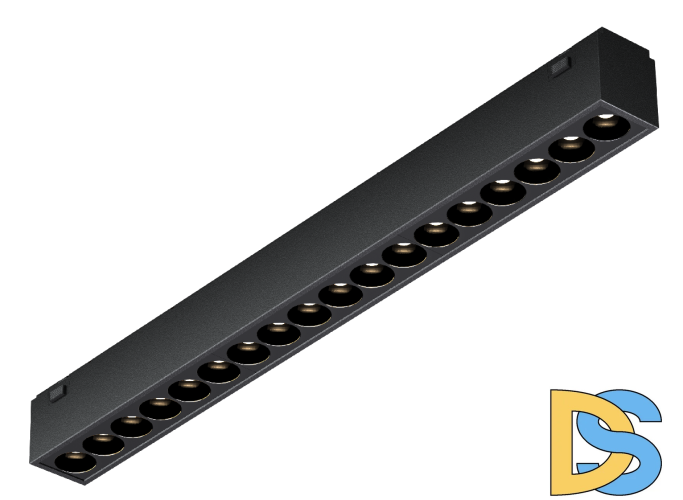 Трековый магнитный светильник iLedex Vision 4825-039-L293-18W-36DG-4000K-BK