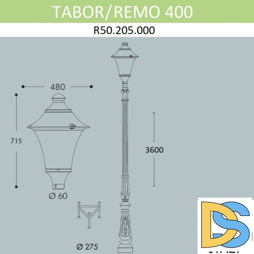 Садовый светильник Fumagalli R50.205.000.AYE27