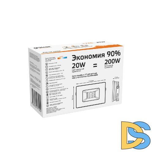 Прожектор светодиодный Gauss Elementary 20W 3000К 613527120