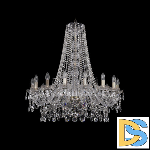 Подвесная люстра Bohemia Ivele Crystal 1411/16/300/h-90 Pa