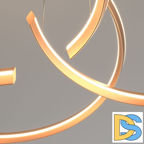 Подвесная люстра Eurosvet Gap 90180/3 золото a045426