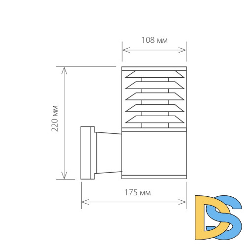 Уличный настенный светильник Elektrostandard 1408 Techno 4690389067686