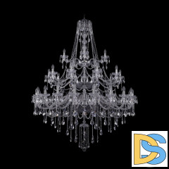 Подвесная люстра Bohemia Ivele Crystal 1415/20+10+5/530/3d Ni
