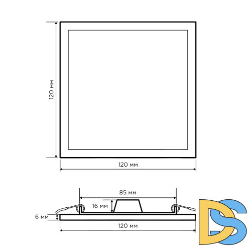 Встраиваемая светодиодная панель Apeyron 06-28