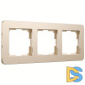 Рамка на 3 поста Werkel Platinum (шампань) W0032611