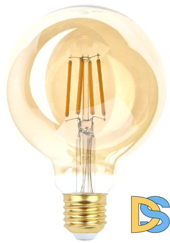 Лампа светодиодная Эра E27 7W 2400K F-LED G95-7W-824-E27 gold Б0047662