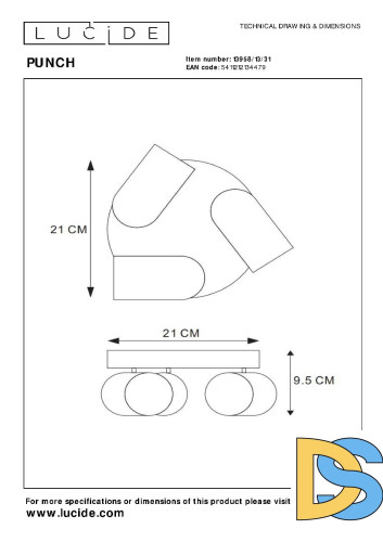 Спот Lucide Punch 13958/13/31