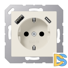 Розетка 2K+З USB Typ AC Jung A1520-15CA