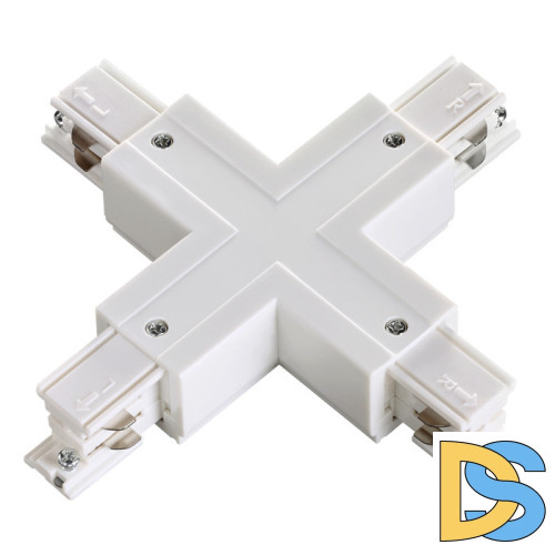 Коннектор X-образный Novotech track white 3phase 135052