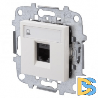 Розетка интернет RJ45 CAT5 ABB Niessen Zenit Белый