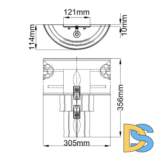 Настенный светильник Hinkley Reverie QN-REVERIE2-CPG