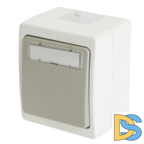 Выключатель 1-клавишный Stekker PSW10-214-54 Велена 49736