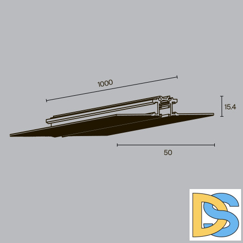 Шинопровод встраиваемый Maytoni Levity TRX184-131B