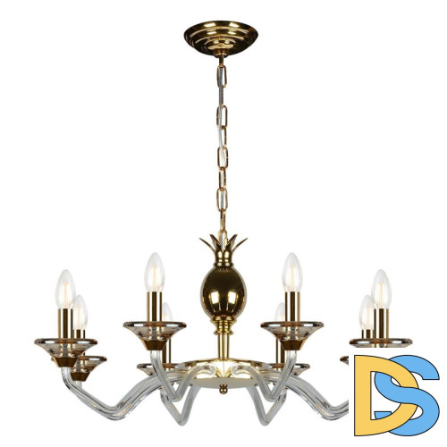 Подвесная люстра iLamp Flo YT2049-8 GD+Cear