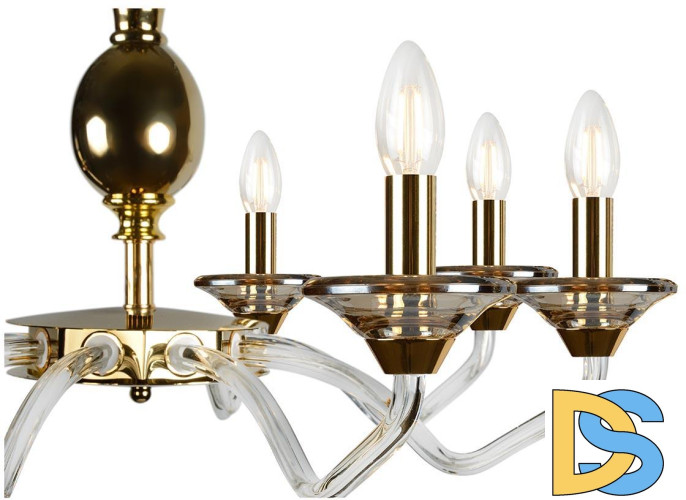 Подвесная люстра iLamp Flo YT2049-8 GD+Cear