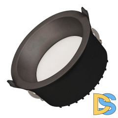 Встраиваемый светильник Arlight MS-DROP-BUILT-R137-24W Warm3000 (BK, 90 deg, 230V) 041499