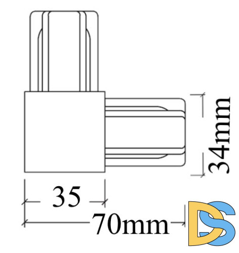 Коннектор L-образный Crystal Lux CLT 0.211 07 WH