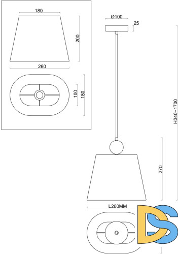 Подвесной светильник Freya Soho FR2028PL-01N