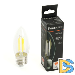 Светодиодная лампа Feron LB-1206 E27 6W 4000K 51239