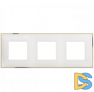 Рамка 3-я Белый/Золото Btichino Classia